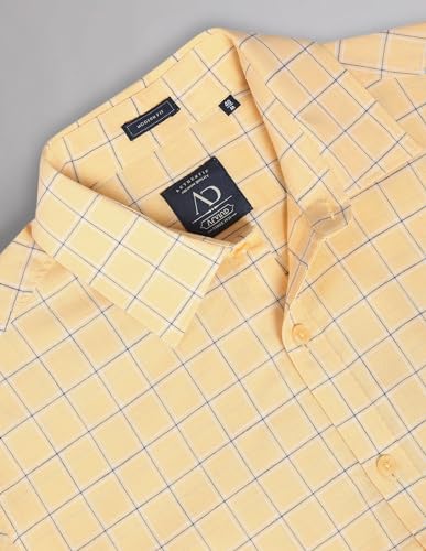 Image of AD by Arvind Tartan Check Cotton Summer Shirt