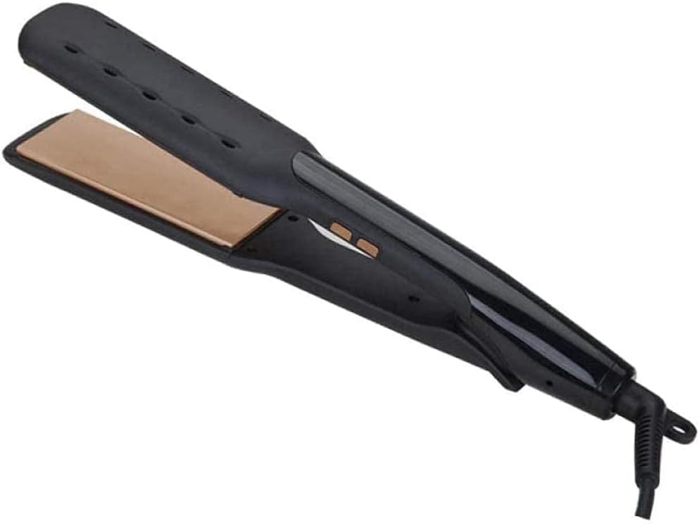 Plancha de pelo inteligente Curler, ancha, para cabello húmedo y seco, calentamiento rápido, con superficie recubierta de cerámica miniatura 1