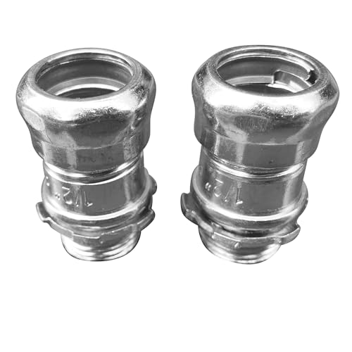 Raccord compression EMT métallique lot de 4 finition haute durabilité