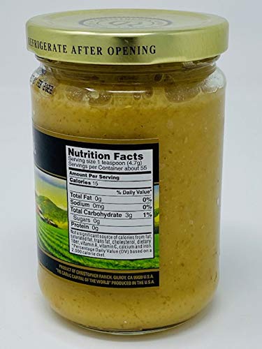 Christopher Ranch - Chopped Ginger - 9 Oz Glass Jar #TOP1