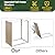 AirWire 5x3 FT Outdoor Storage Shed, Garden Shed with Updated Frame Structure and Lockable Doors, Metal Tool Sheds for Backyard Garden Patio Lawn,Brown