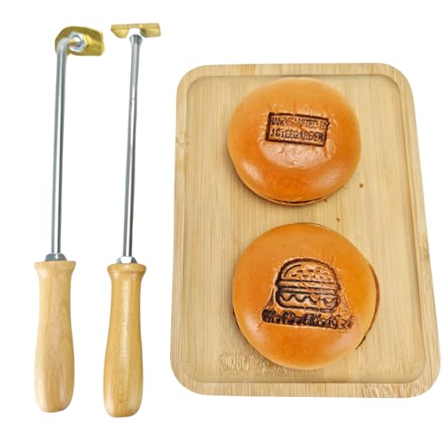 Custom Branding Iron for Food Personalized Stamp for Burger Buns Gift for Husband Restaurant Brand for Steak Coconut Cake Barbecue with Iron