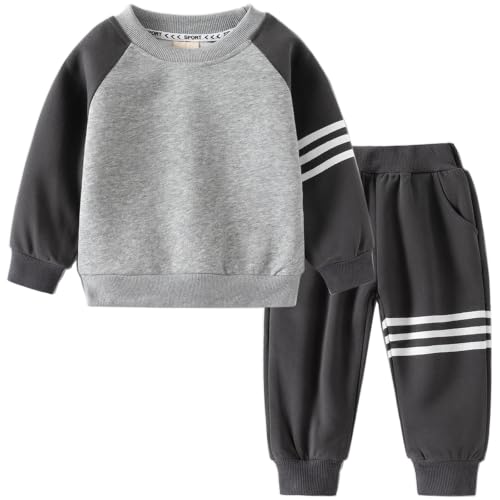 Image of Toddler Boys Clothes Set Kids Sweatshirt and Pants Set Spring Fall Outfits