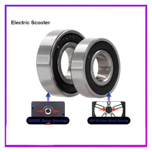 Roulements à billes de rechange 6001RS 6002RS pour réparer le moteur de scooter
