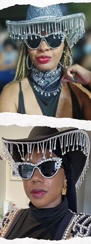 FEISEDY Retro Cat Eye Women Sunglasses Crystal Rhinestone Sparkling Bejewelled Vintage Sunnies B40753