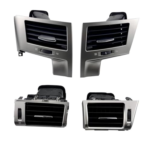 Aérateurs climatisation intérieur Lexus LX570 2008-2015 - Grille ventilation double argent