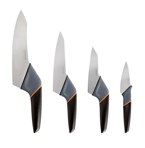 Fiskars Summit 4 Piece Knife Set, 580101-1001,Black - //coolthings.us