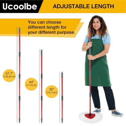 image for Ucoolbe Spin Mop Replacement Handle Compatible with O-Cedar Spin Mop &