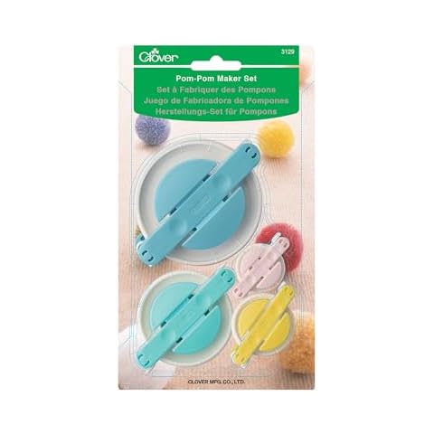 Clover Set Pom Maker, Multiple 4 Count, 8.63 x 5 x 1.38 Cover