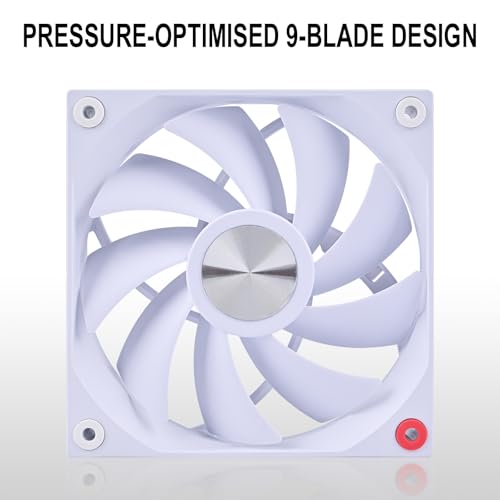 Ventiladores blancos de PC de 120 mm DS con rodamiento hidráulico 5