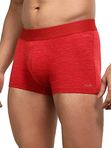 Image of Jockey LM06 Men's Bamboo Cotton Elastane Mesh Trunk with Ultrasoft Waistband and Stay Dry Treatment