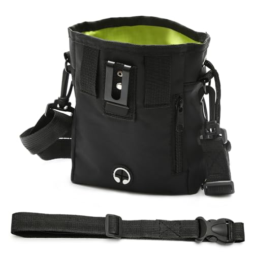 TENTHPEO Leckerlibeutel für Hunde, Leckerlitasche für Hunde Kein mit Kotbeutelspender, Vielseitig Futterbeutel Hundetraining für Spaziergänge, Training, Fütterung, Reisen, Wandern