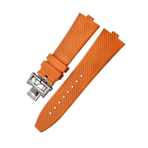 Bracelet montre caoutchouc 24mm silicone convexe noir