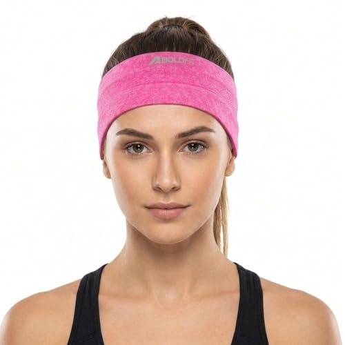 Image of Boldfit Head Band for Men & Women Unisex Gym Hair Band Sweat-Wicking Wide Headband for Workout, Running, Sports & Outdoor Fitness Stretchable, Skin-Friendly, Free Size Hair Accessories