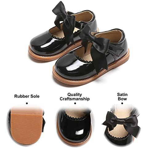 Image of Felix & Flora Toddler Little Girl Mary Jane Dress Shoes - Ballet Flats for Girl Party School Shoes