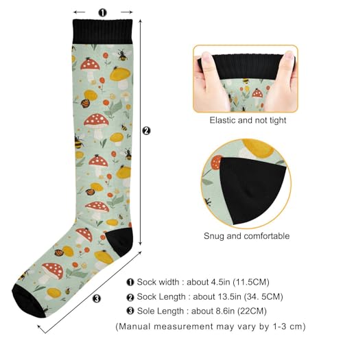 Image of Wusikd Halloween Black Cat Compression Socks for Women and Men Circulation Pumpkin Long Socks for Athletic Running 1