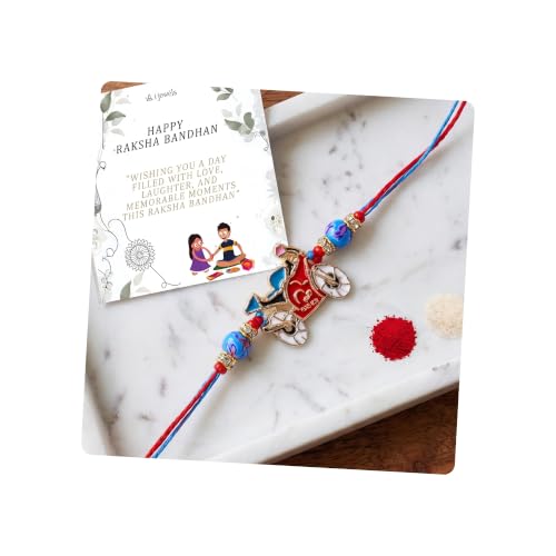 Image of I Jewels Cartoon Kids Rakhi With Roli Chawal & Rakshabandhan Card for Bro /Brother /Bhai