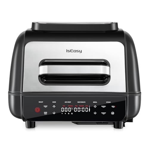 IsEasy – Friteuse à air chaud, IsEasy 7-en-1 Air Fryer, Friteuse Sans