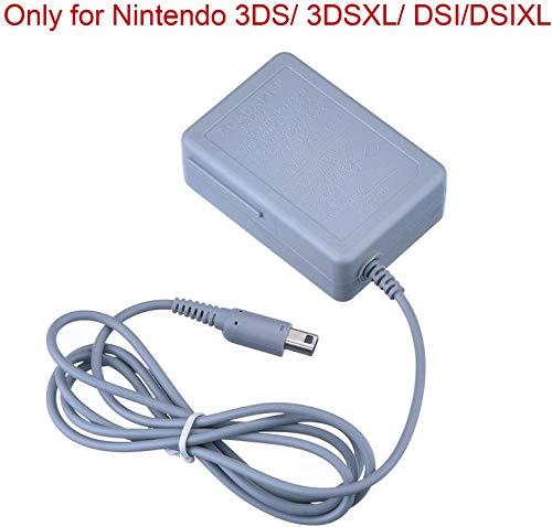 Tfseven 2Pcs 2000 Mah Rechargeable Lithium Ion Nintendo 3Ds Replacement Battery + Ac Adapter 4.6V 0.9A Wall Travel Power Supply Compatible For Nintendo 3Ds Accessories Kit #TOP2