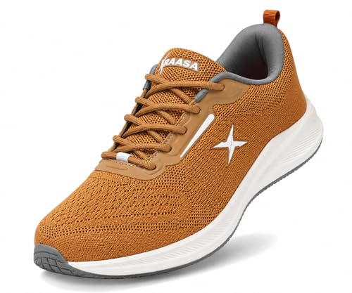 Image of Kraasa Men's Running Shoes | Breathable Mesh Upper | Lightweight Phylon Sole | Cushioned EVA Insole | Comfortable Sports & Casual Sneakers for Gym, Walking & Daily Use