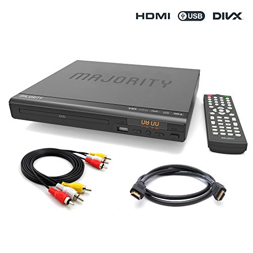 Majority Scholars Compact DVD Player, Multi-Region Region Free, USB Port, DivX, RCA