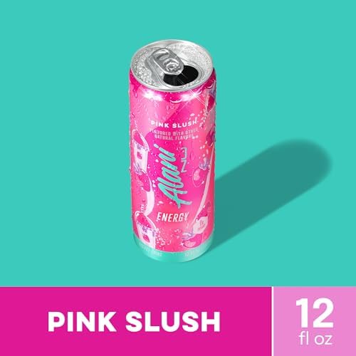 Alani Nu PINK SLUSH, Sugar Free, Low Calorie Energy Drinks, 200mg Caffeine, Biotin, B Vitamins, Zero Sugar, 10 Calories, 12 Fl Oz Cans, 12 Pack - 2