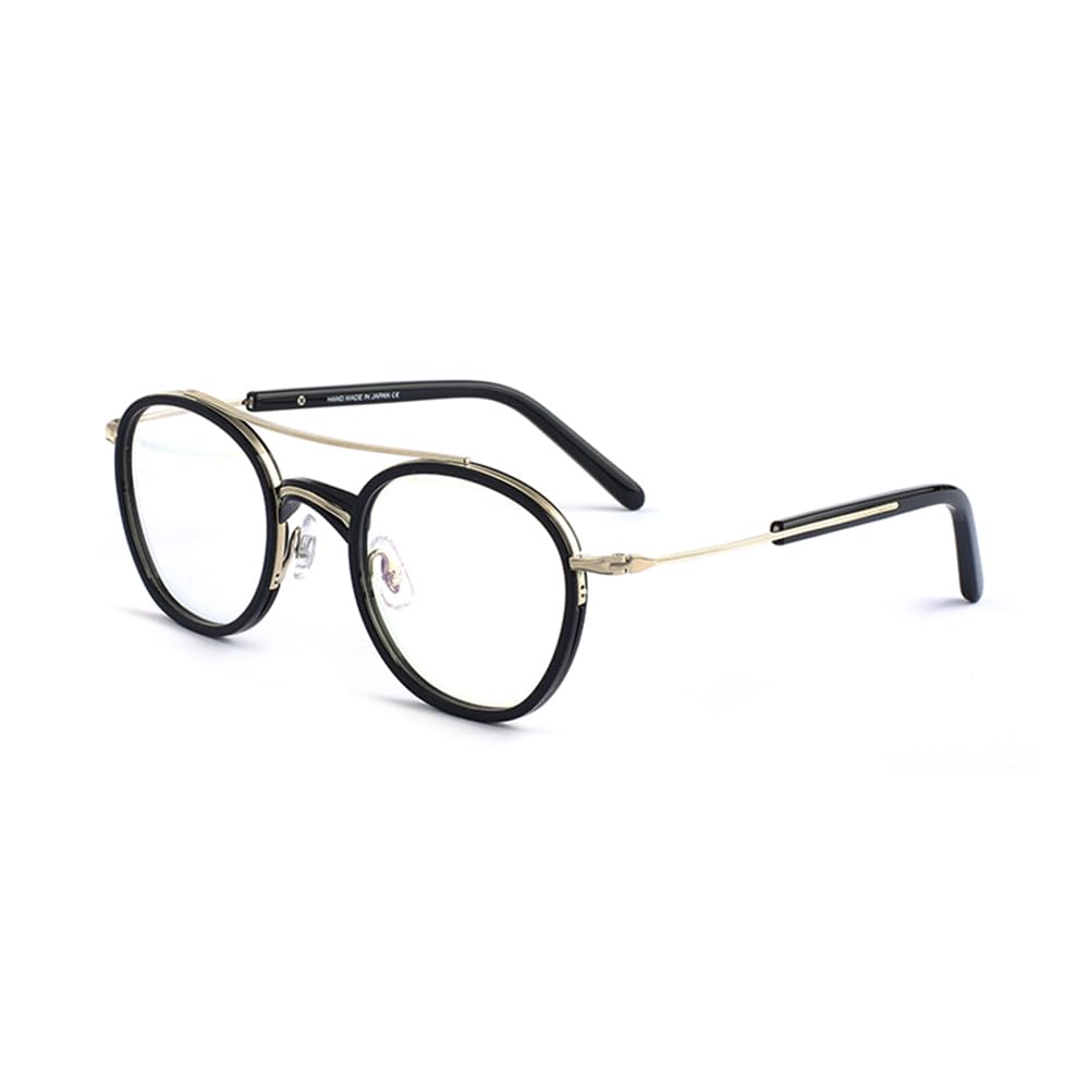 JIETIAN Okulary do czytania Vintage Pure Titanium Smart Zoom HD Anti Blue Light, 1.56 Soczewka asferyczna Okulary powiększające,04,+1.5