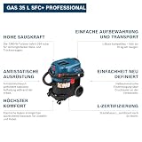 Bosch PRO Nass-/Trockensauger GAS 35 L SFC+ (Leistung 1200 Watt, 35 L Behälter, 3 m Schlauch)