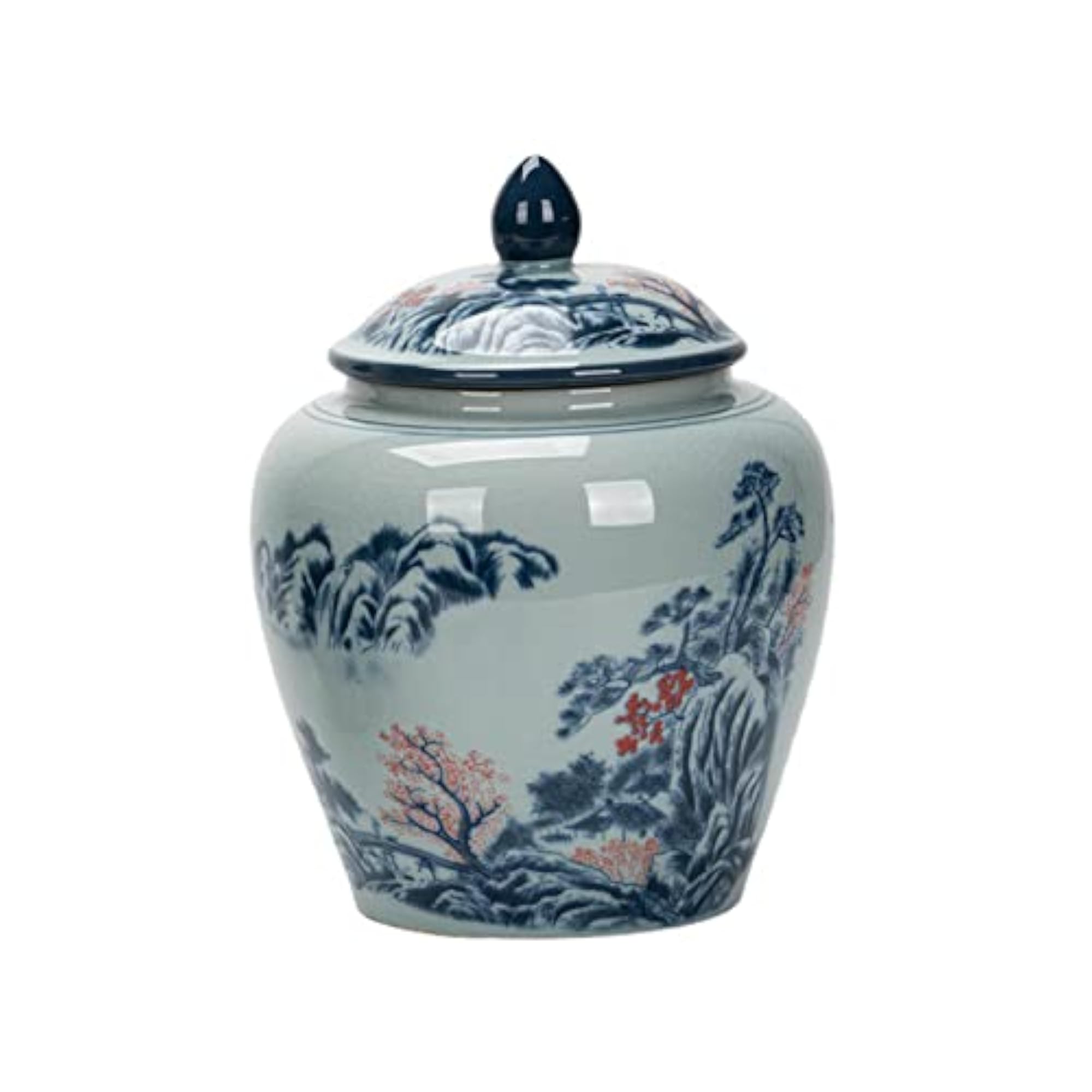 Decorative Porcelain Jar Vase Centerpiece