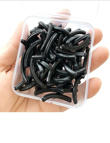 Luvilly 30 Pack Compatible Eyelash Curler Refill Pads, Silicone Eye Lash Curler Refills Black Fit, Refill Pads for Eyelash Curler