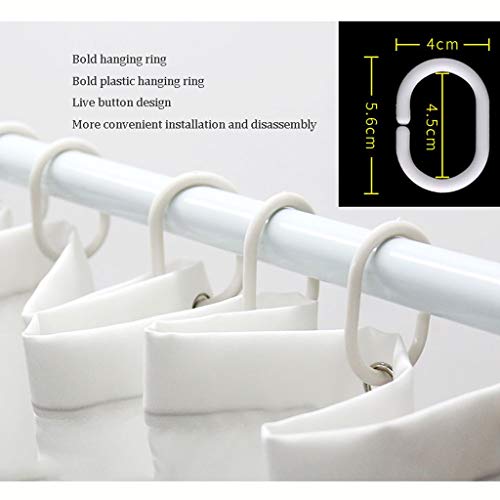 Rideau de douche anti-moisissure tissu imperméable pour sol sec