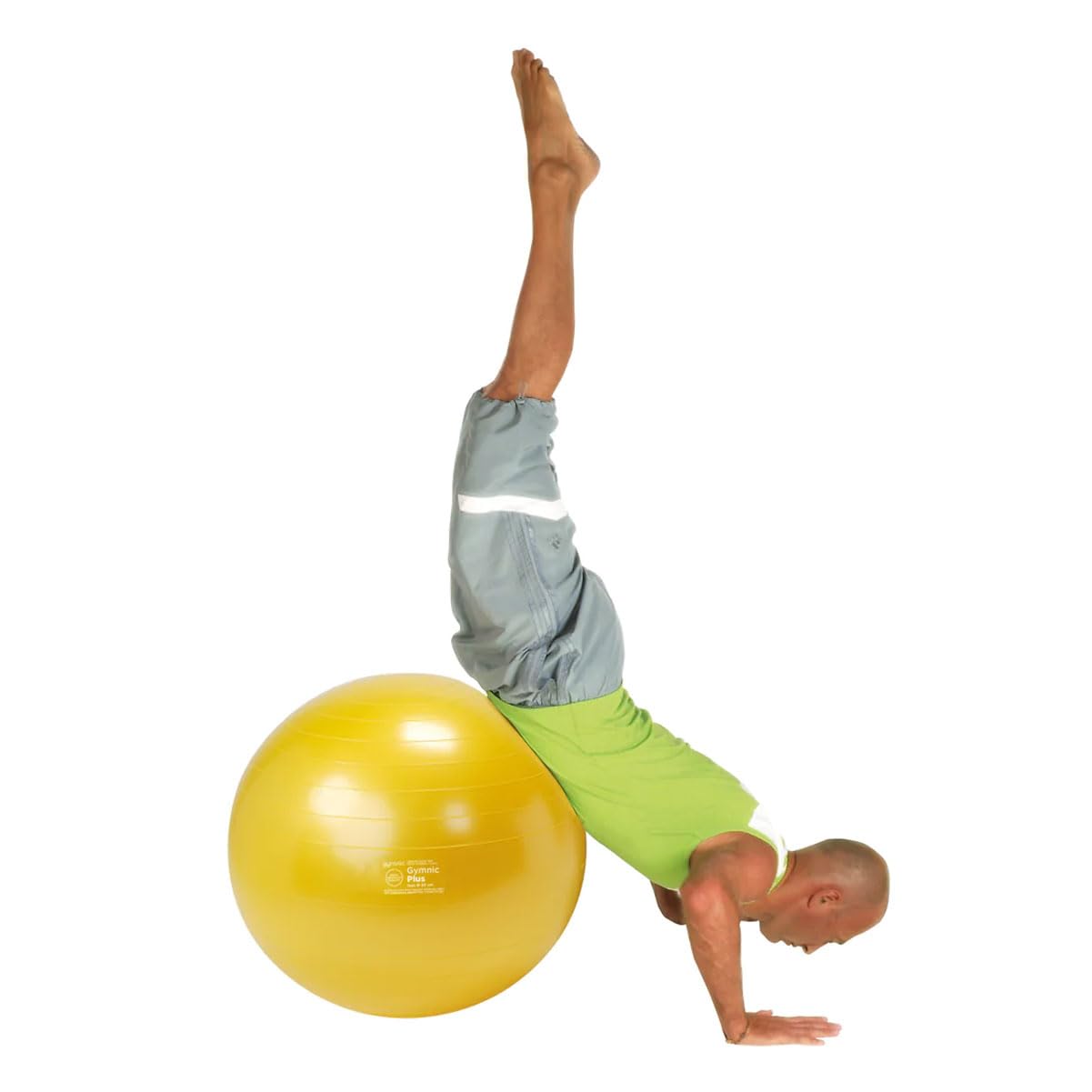 GYMNIC Plus Fit-Ball Ball diameter 75 cm yellow for physiotherapy fitness and rehabilitation - Image 4