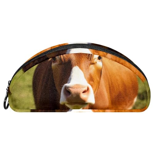 Astuccio estetico Scatola di matita Fattoria Cow Piccola Pouchhh marrone