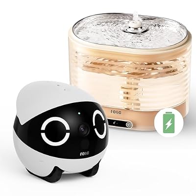 Enabot ROLA Mini 2K Pet Camera Robot + ROLA Smart Cat Water Fountain