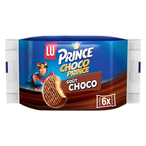 Lu Prince Choco Biscuits | 6 pieces with chocolate and vanilla flavor | Imported from Europe |