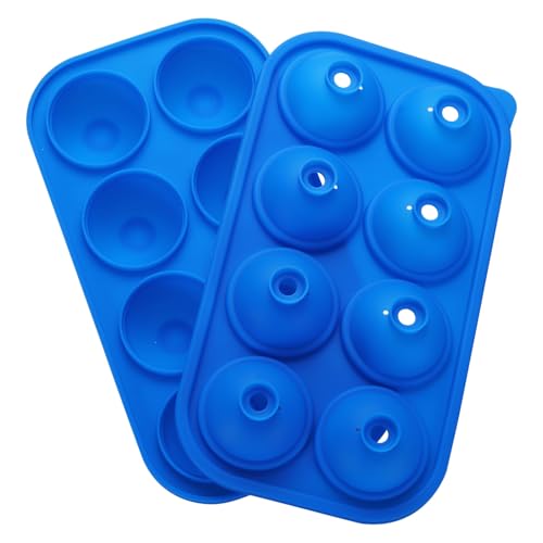 Bandeja de Hielo de Silicona con Tapa Azul miniatura 1