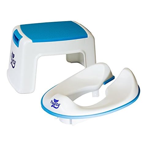 Pourty Toilet Training combo - Flexi-fit Toilet seat & Up Step stool Cover