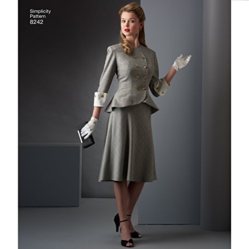 Simplicity 8242 Women's 1940'S Vintage Fashion Dress Sewing Pattern, Sizes 10-18 #TOP4