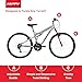 Huffy Stone Mountain Mens 26 Inch Mountain Bike, Cloudy Grey Gloss Frame, 21-Speed Shimano Twist Shifting, Dual Suspension, Comfort Saddle | 20