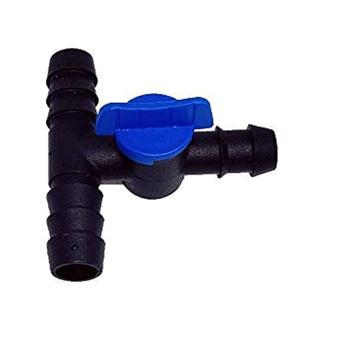 AQUAPARI 16MM Connectors | Drip Irrigation Accessories for Watering Home Garden | Pipe Joint Connectors (Tee Connector with Tap, 50 Pieces) (B0CNPGVRJG) Amazon Price History, Amazon Price Tracker
