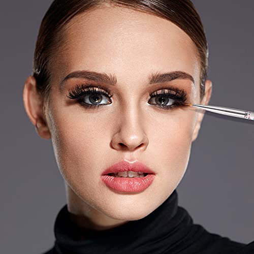 6 Pieces Eyeliner Brush Fine Point Eyeliner Eye Makeup Gel Eyeliner Fiber Bristles Eyeliner Brush Applicators Cosmetic Eye Wands Eyeliner () #TOP4