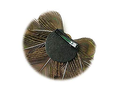 Women Bohemian Peacock Feather Hair Clip Hair Pin Elegant Fascinator Wedding Dance Party Headdress Headwear Hair Accessory Sequined Showgirl Headpiece (Style 6) #TOP5