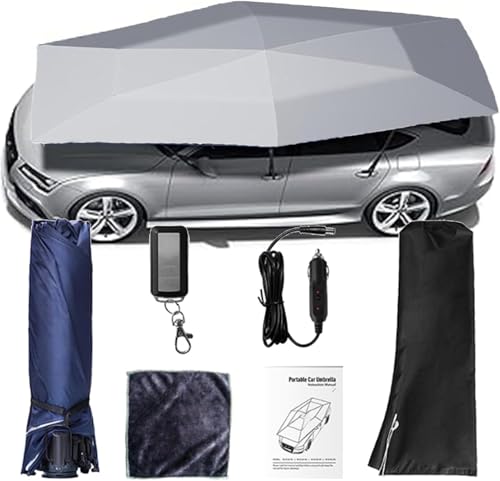MINHUIJIHUI Tenda da Auto Completamente Automatica con Telecomando,Tettoia Elettrica Pieghevole