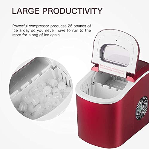 Máquina Portátil para Fabricar Cubos de Hielo con Tanque de 2.2L miniatura 3