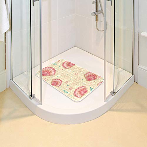 Alfombrilla de baño de bebé Bennigiry que alegra el baño con hermosas conchas 7