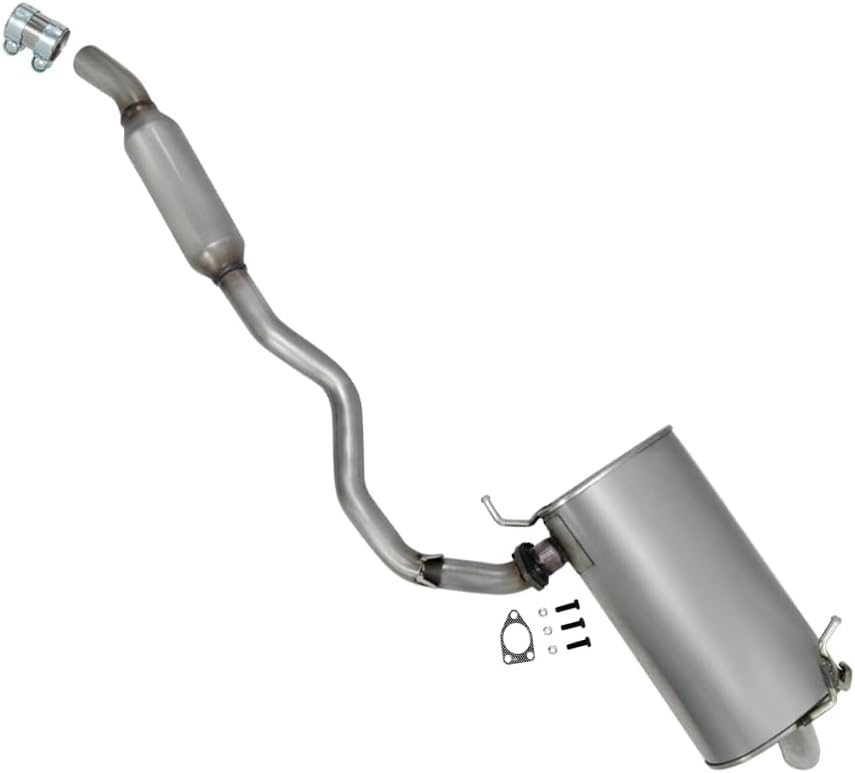 Exhaust Resonator Muffler Kit Compatible for 2016-2019 Mitsubishi Outlander 3.0L | Stainless Steel | Northeastern Exhaust | Includes Gasket, Sleeve, Bolts | Direct-Fit Replacement