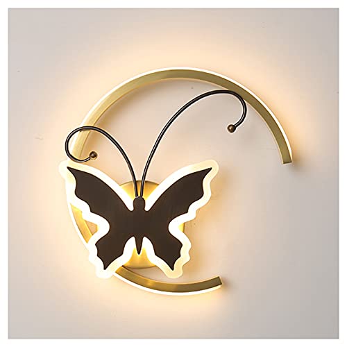 Applique murale moderne LED 16W design papillon à haute diffusion lumineuse pour mur TV