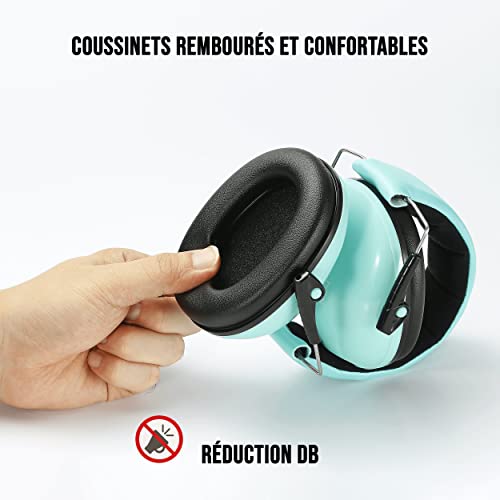 Casque anti bruit enfant WE vert d'eau protection auditive - 2