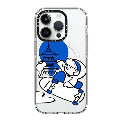 CASETiFY �N���A iPhone 14 Pro �P�[�X [���΂݂ɂ����f��/2m����̗����������N���A/MagSafe �ɑΉ�] - SKATER JOHN - JAPAN