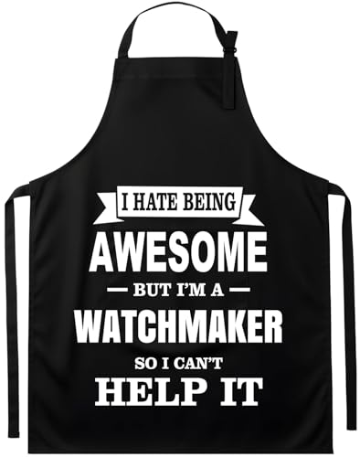 Funny Watchmaker Unisex Kitchen Apron